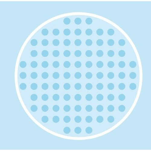 Hama Beads Hama Beads - Square & Round Pegboard Large (Midi Beads) 2