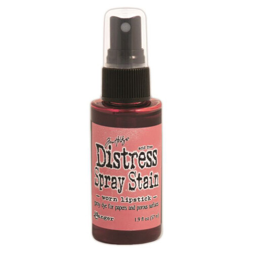 Tim Holtz Distress Spray Stain 1.9oz-Worn Lipstick