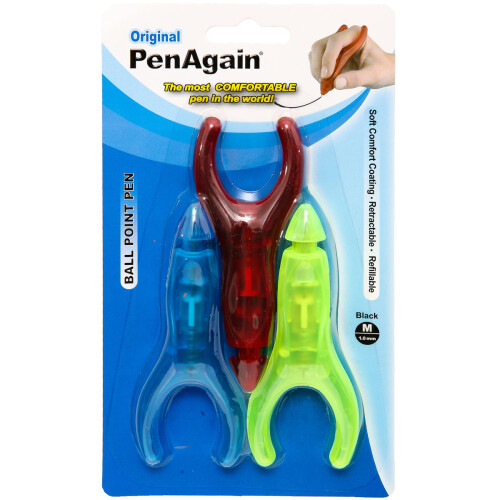 PenAgain Original 1.0mm 3/Pkg-Assorted