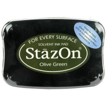 StazOn Solvent Ink Pad-Olive Green