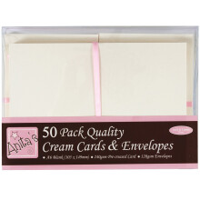 Anita's Cards W/Envelopes A6 50/Pkg-Cream
