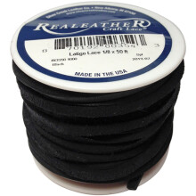 Latigo Lace .125"X50' Spool-Black