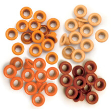 Claveles - We R Memory Keepers - Color Naranja - Formato Estándar - 60 piezas