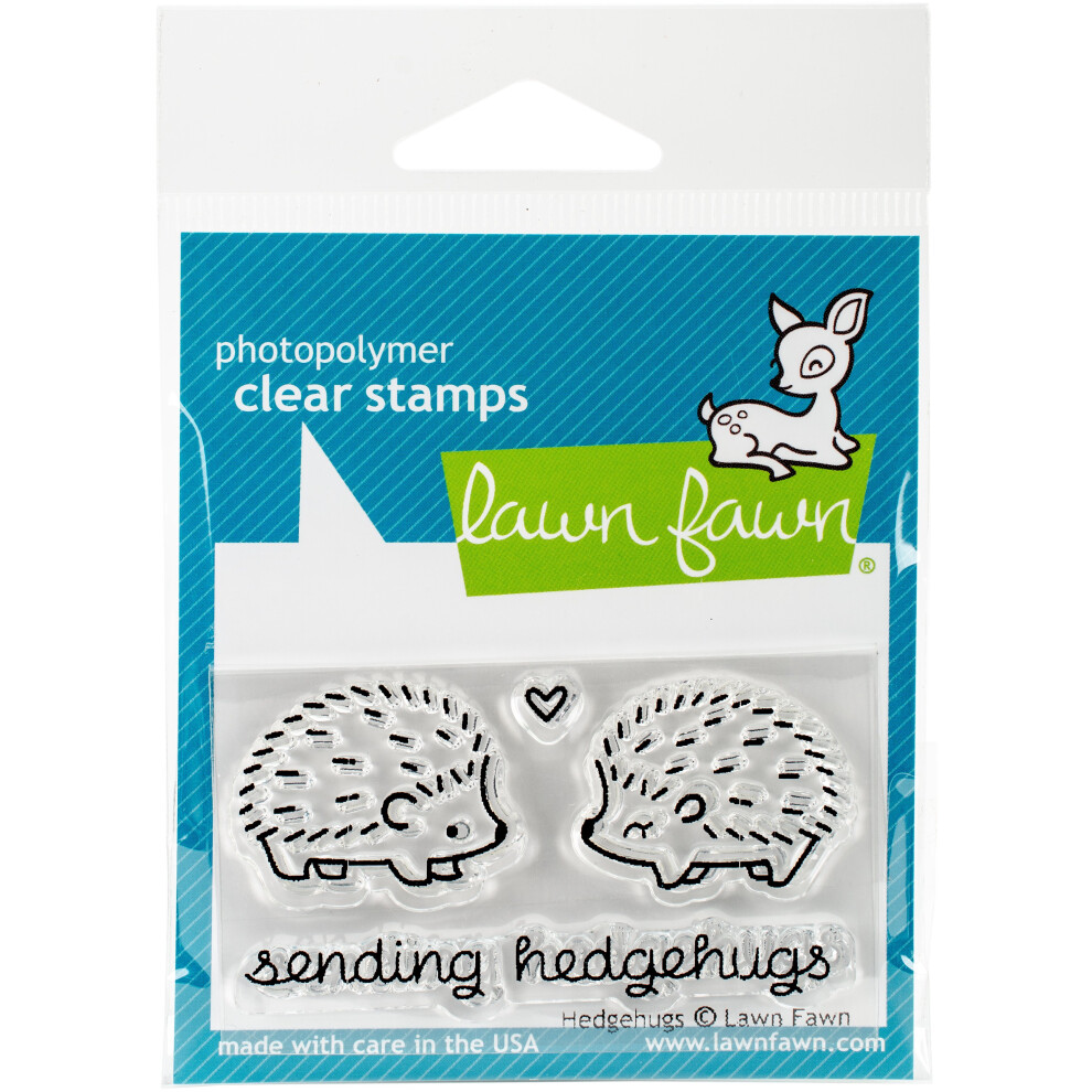 Lawn Fawn Clear Stamps 3"X2"-Hedgehugs