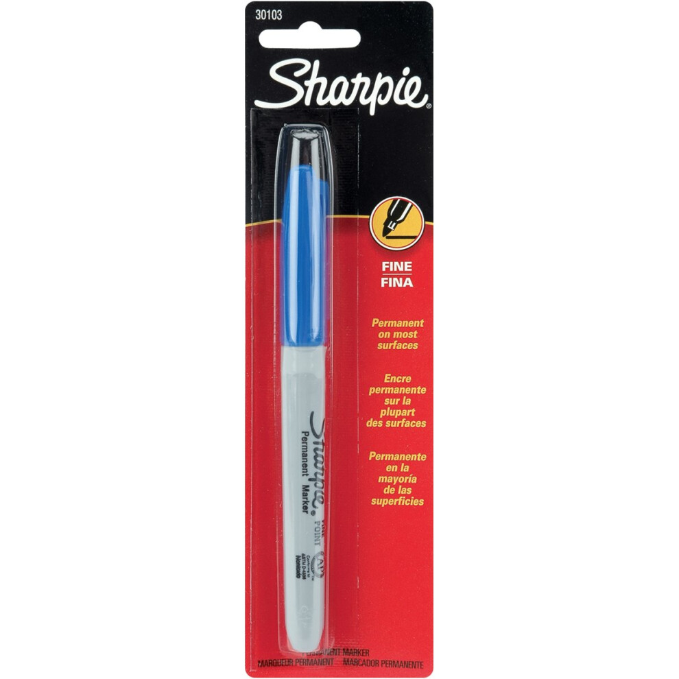 Sharpie Fine Point Permanent Marker Carded-Blue