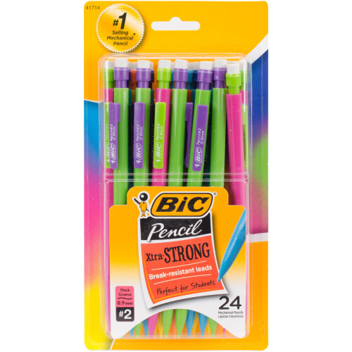 BIC BIC Xtra Strong Mechanical Pencils 24/Pkg-Assorted Barrels