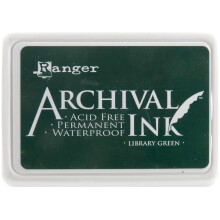 Ranger Archival Inktkussen #0-Bibliotheek Groen