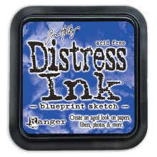 Tampone di inchiostro Distress di Tim Holtz - schizzo del progetto