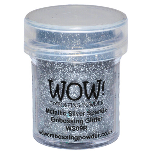 WOW! Embossing Powder 15ml-Metallic Silver Sparkle