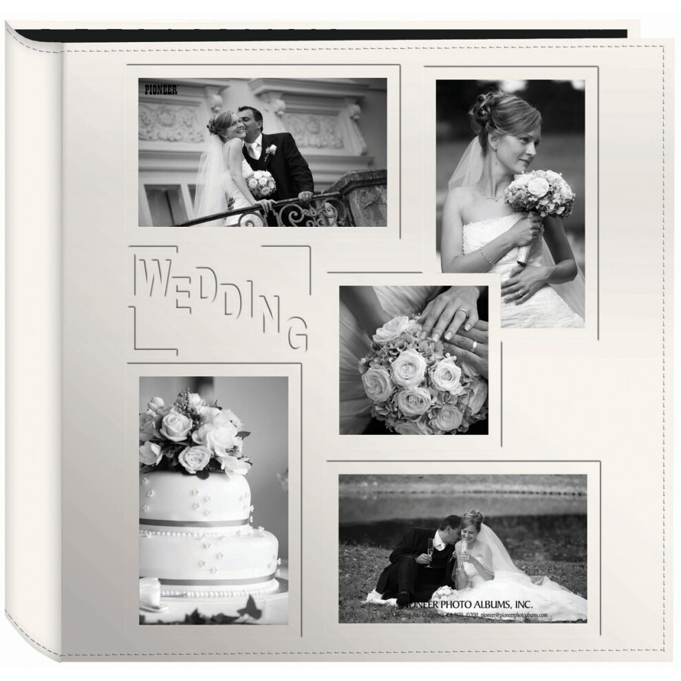 Pioneer 5-Up Sewn Embossed Collage Frame Photo Album 12"X12"-Wedding