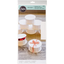 Pannelli di cartone - Sizzix - Confezione da 6 - 15cm x 33cm - Bianco - Multicolore