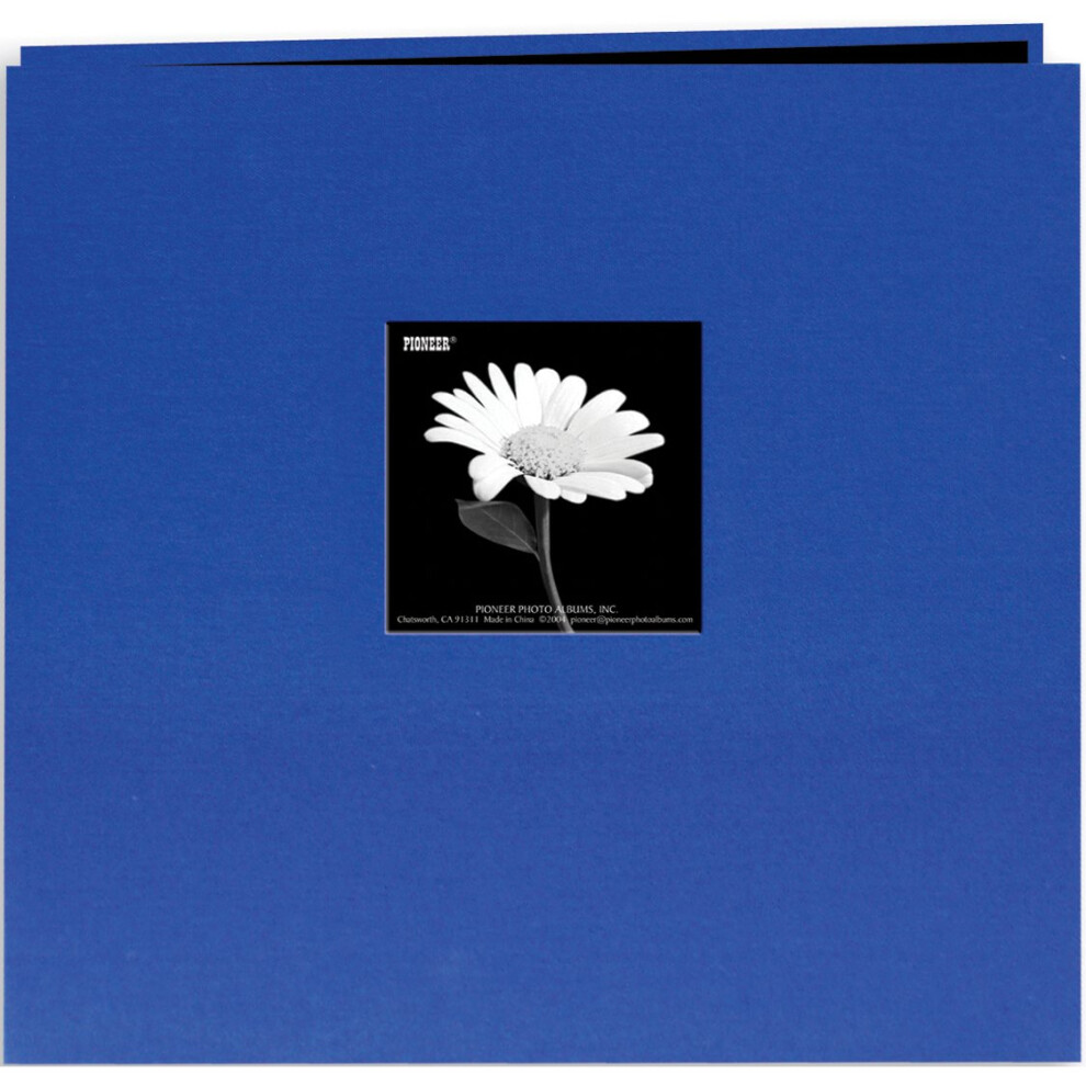 Pioneer Book Cloth Cover Post Bound Album 12"X12"-Cobalt Blue