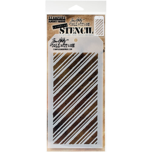 Tim Holtz Layered Stencil 4.125"X8.5"-Peppermint