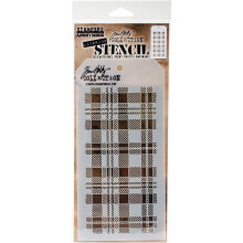 Stampere Anonym THS097 Tim Holtz Layered Stencil 4.125 """" X8.5 """"-Plaid