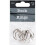 Book Rings .75" 5/Pkg-Silver 1