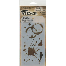 Stampers anonim Tim Holtz Straturi stratificate 4.125 """" x8.5 """" Spatters