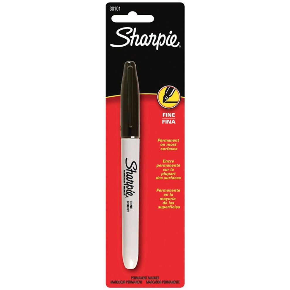Sharpie Fine Point Permanent Marker Carded-Black