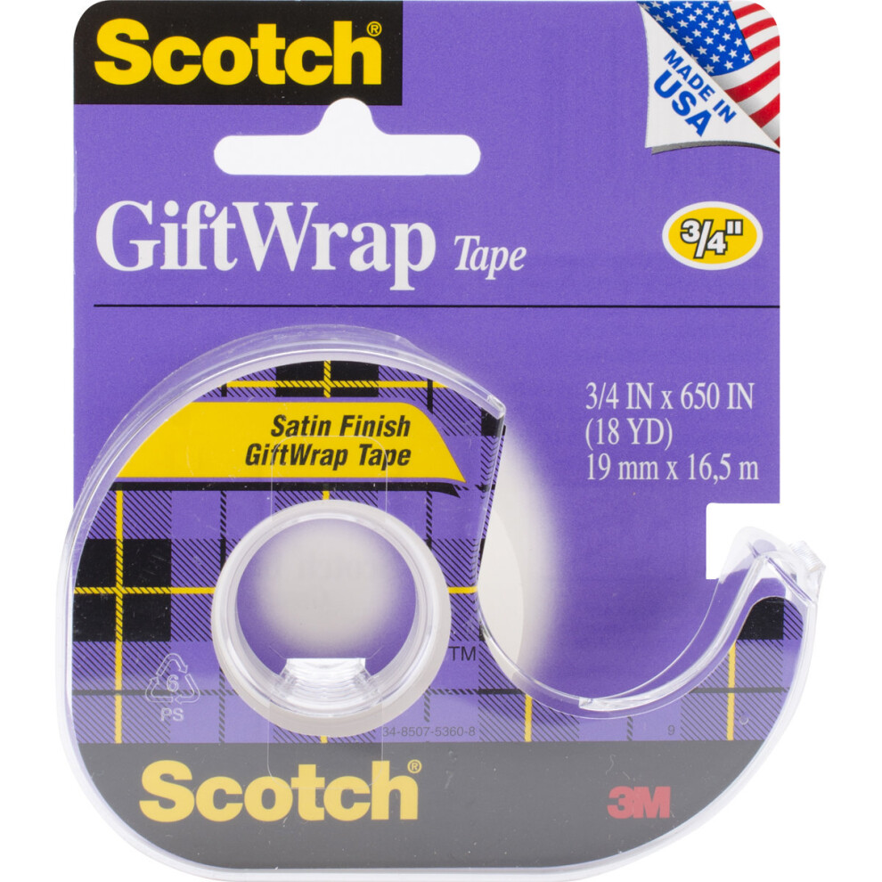 Scotch Gift Wrap Tape-.75"X650