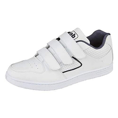 Dek Mens Trainers Touch Strap White 7 UK