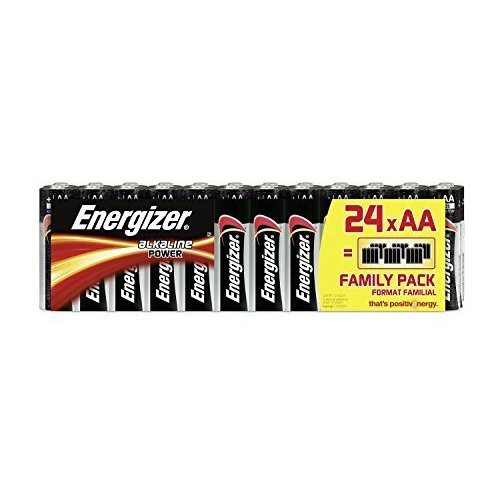 Energizer Alkaline Power AA Batteries, 24 Pack, up to 7y shelf life