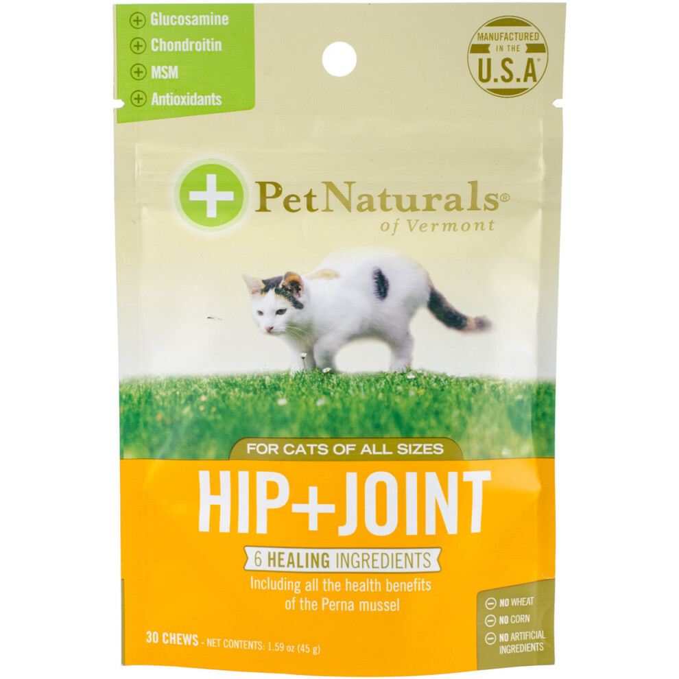 Hip + Joint Chews For Cats 30/Pkg-