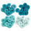 Oeillets per scrapbooking - We R Memory Keepers - Alluminio Aqua - Grande 1