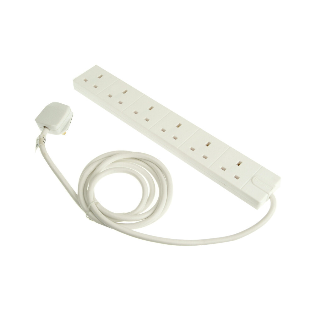 Masterplug 6-Gang Extension Lead 2 M 13 Amp 5015056353586