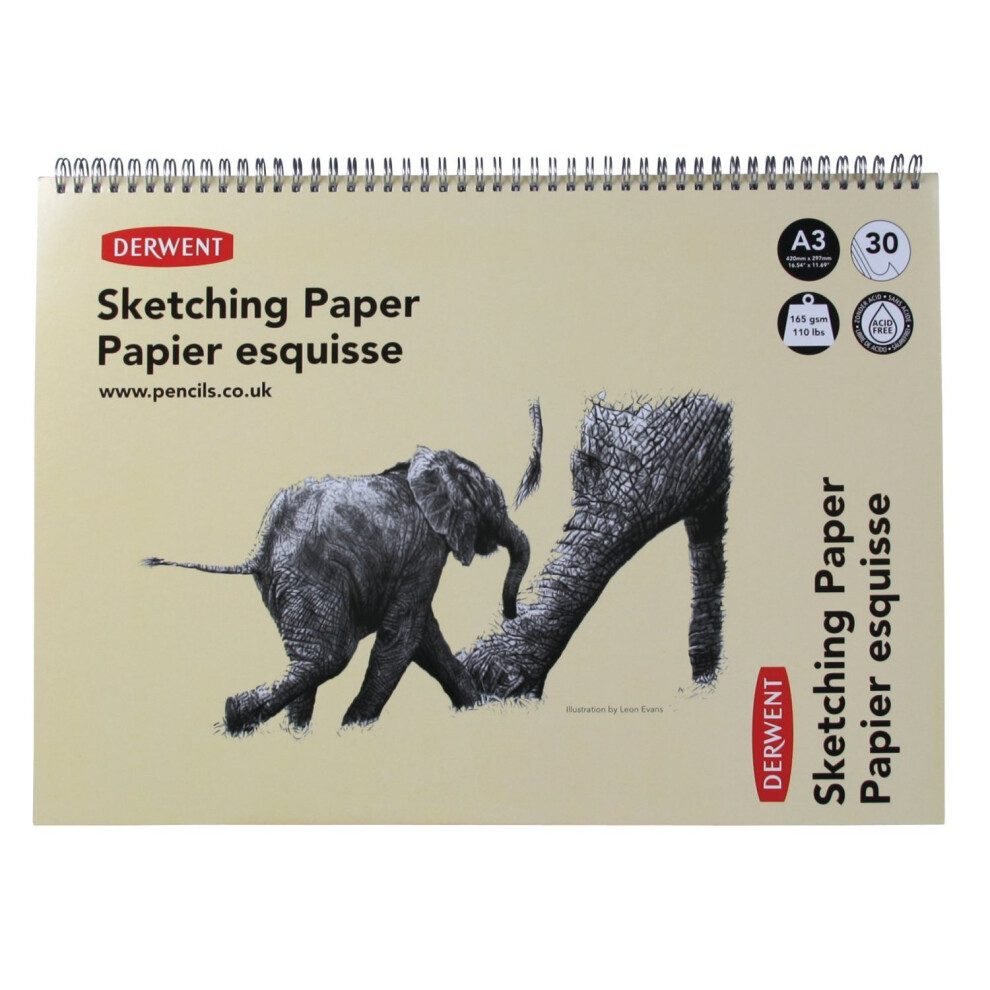 Derwent A3 Landscape Sketch Pad - 30 Sheets