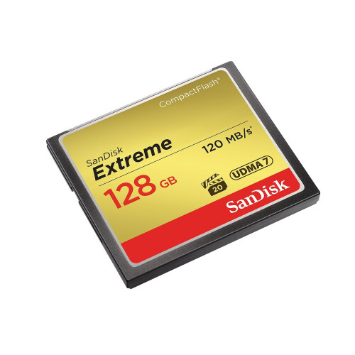 SanDisk SanDisk Extreme 128 GB UDMA7 CompactFlash Card - Black/Gold 2