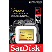 SanDisk Extreme 128 GB UDMA7 CompactFlash Card - Black/Gold