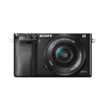Sony ILCE6000LB Compact System Camera with SELP1650 Lens Kit - Black