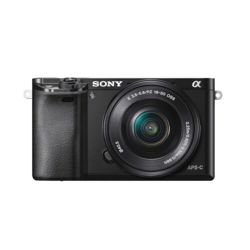 Sony Sony ILCE6000LB Compact System Camera with SELP1650 Lens Kit - Black