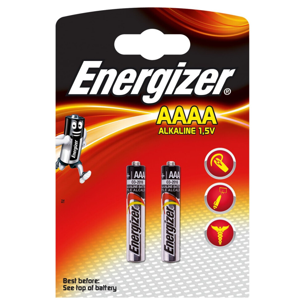 Energizer Pilas Especiales Enr E96 (Aaaa / LR61) BL2 Br, Multicolore-image