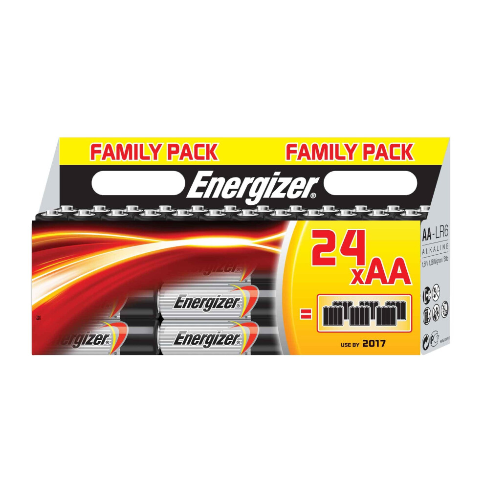 Energizer Classic Family Pack of AA Batteries 24 Pieces