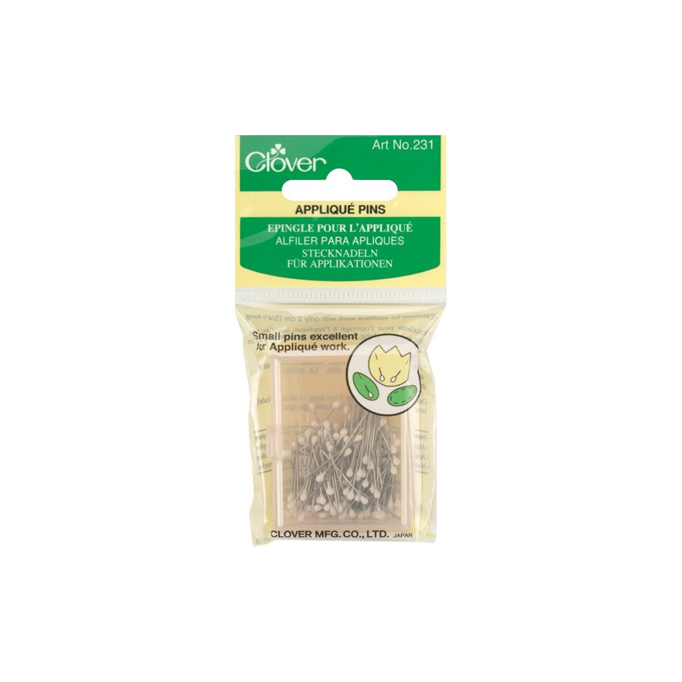 Clover Applique Pins-Size 12 150/Pkg
