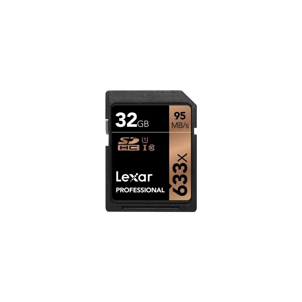 Lexar Professional 32GB Class 10 UHS-I 633X Speed (95MB/s) SDHC Flash Memory Card