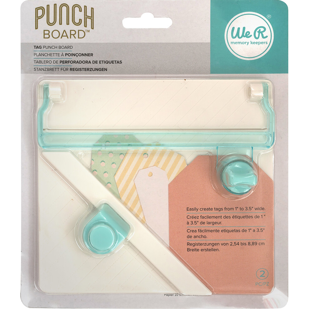 We R Memory Keepers Tag Punch Board Size 1