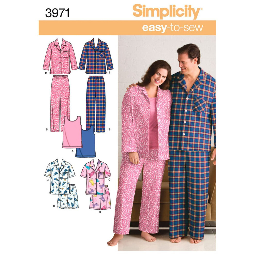 SIMPLICITY PLUS SIZE WOMEN AND MENS PAJA-XL XXL XXXL