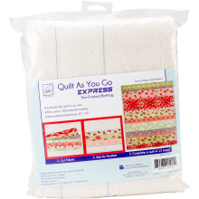 June Tailor Express Printed Quilt Blocks On Batting-Savvy Stripes