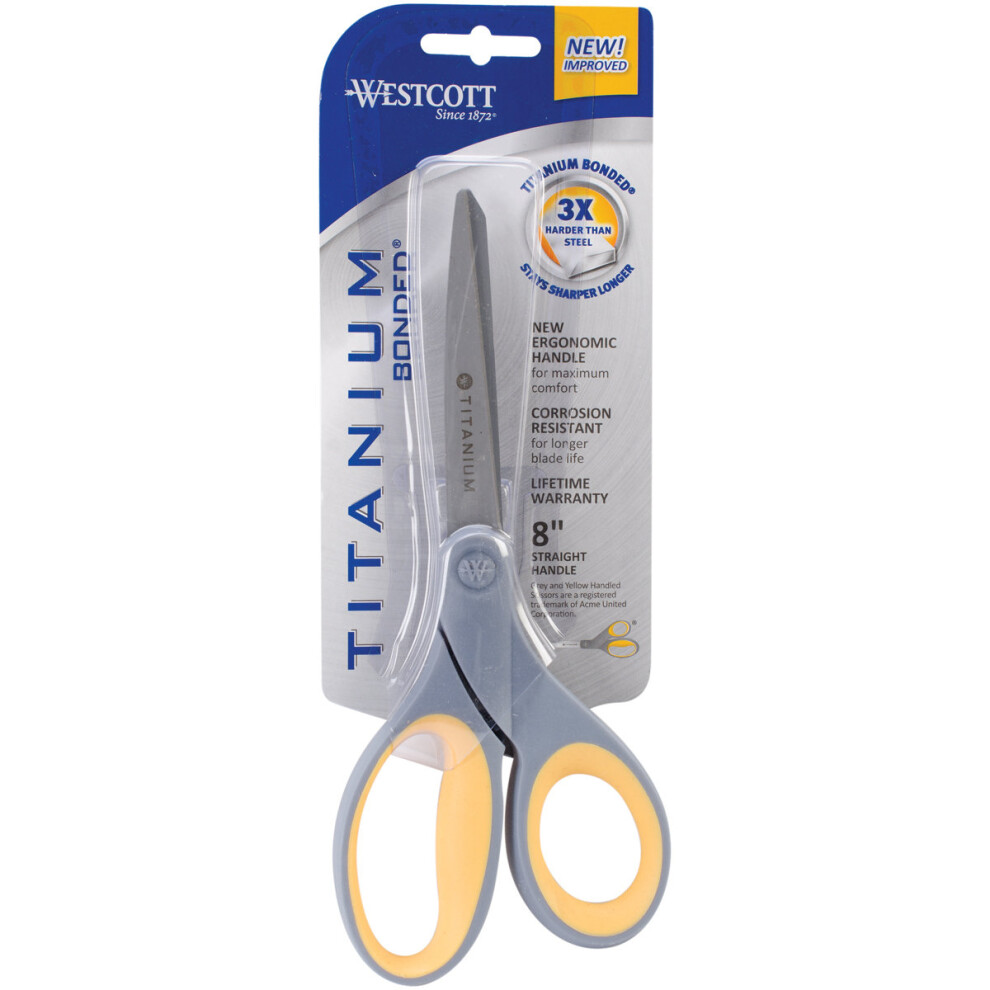 Westcott Titanium Straight Scissors 8"-