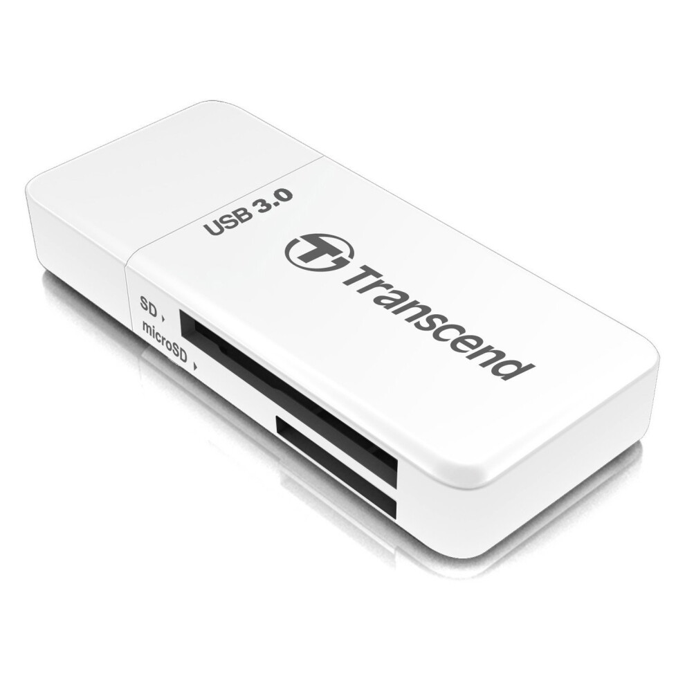 Transcend Sd/Microsd Usb 3.0 Card Reader - White 760557826613