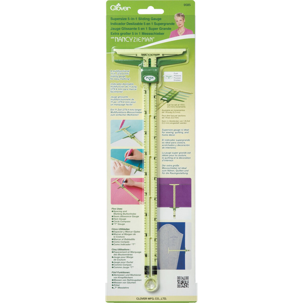 Clover Supersize 5-In-1 Sliding Gauge By Nancy Zieman- 10