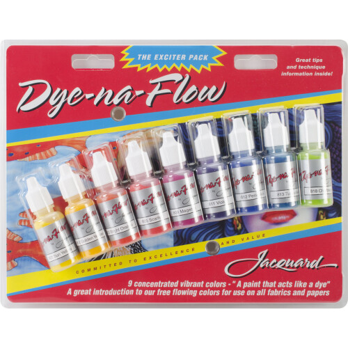 Jacquard Dye-Na-Flow Exciter Pack .5oz 9/Pkg-