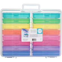 Aufbewahrungsbox - We R Memory Keepers - 660269 - 16 Mini-Behälter - Kunststoff - Verschiedene Farben
