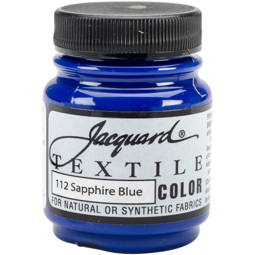 Jacquard Textile Color Fabric Paint 2.25oz-Sapphire Blue