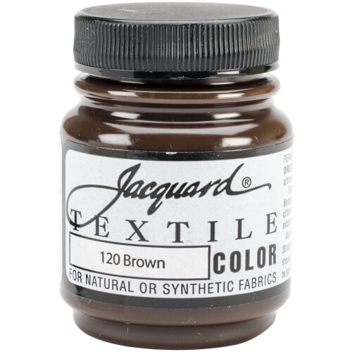 Jacquard Textile Color Fabric Paint 2.25oz-Brown