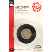 Drtiz Stitch Witchery Fusible Bonding Web Regular Weight-1"X13yd Black