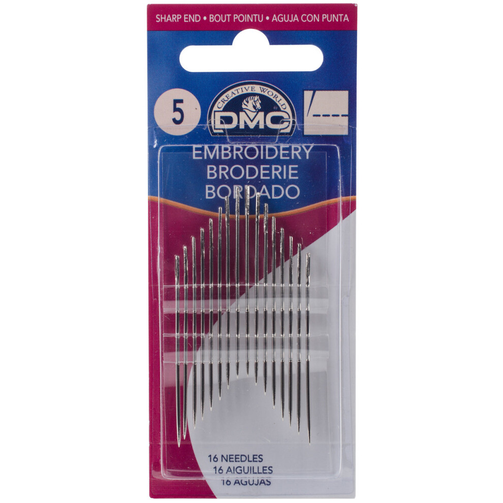 DMC Embroidery Hand Needles-Size 5 16/Pkg