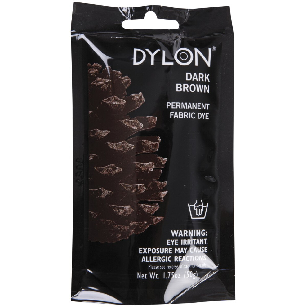 Dylon Permanent Fabric Dye 1.75oz-Dark Brown