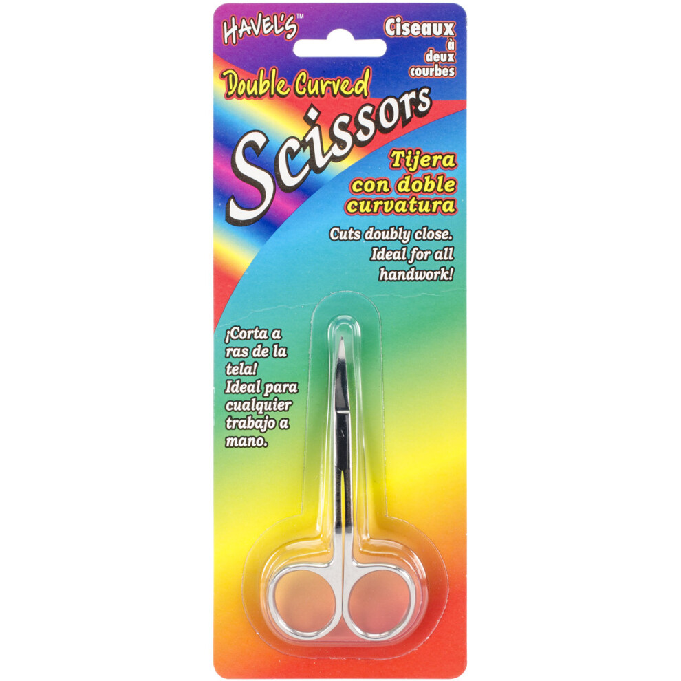 Havel's Double-Curved Embroidery Scissors 3.5"-Silver 736370300401